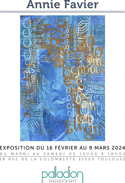 Annie Favier - Exposition galerie Palladion du 16/02 au 9/03/2024