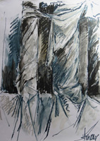 Pastel sur papier 65 x 100 cm