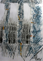 Pastel sur papier 65 x 100 cm